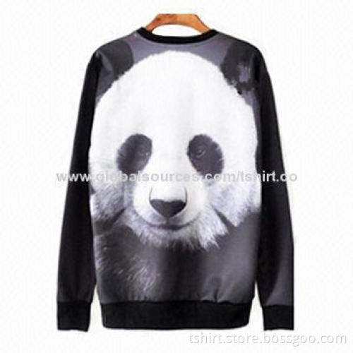Men's Round Neck 3D Pullover, Customized Designs Welcomed